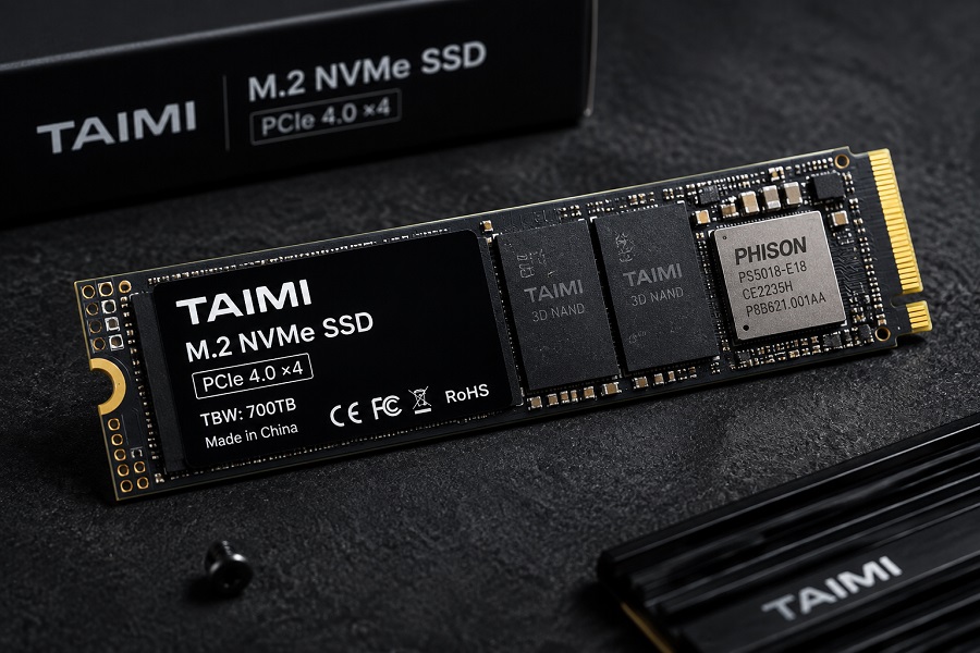 Taimi M.2 NVMe SSD固态硬盘产品实拍图